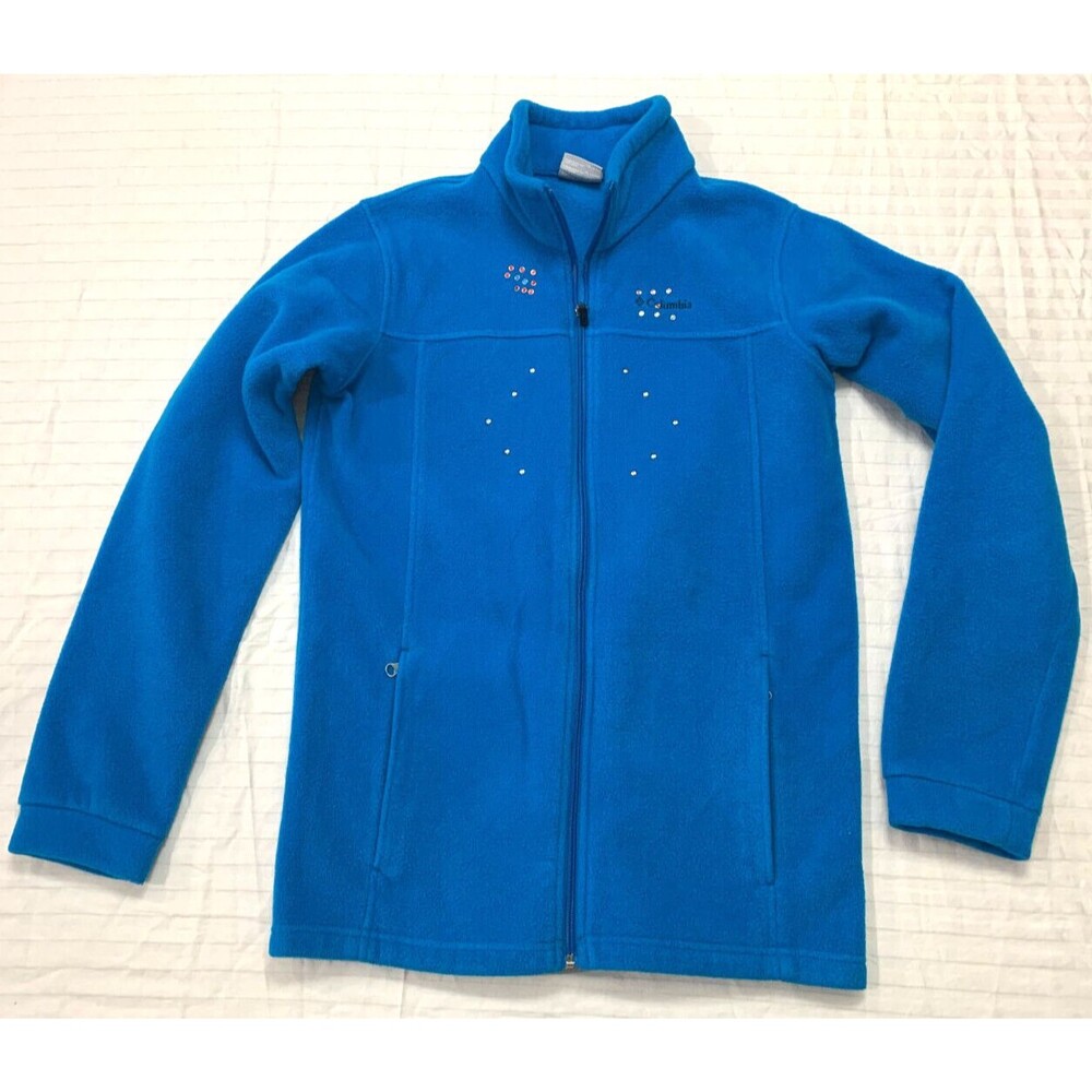 COLUMBIA GIRL FLEECE FULL ZIP JACKET SIZE XL 18/20